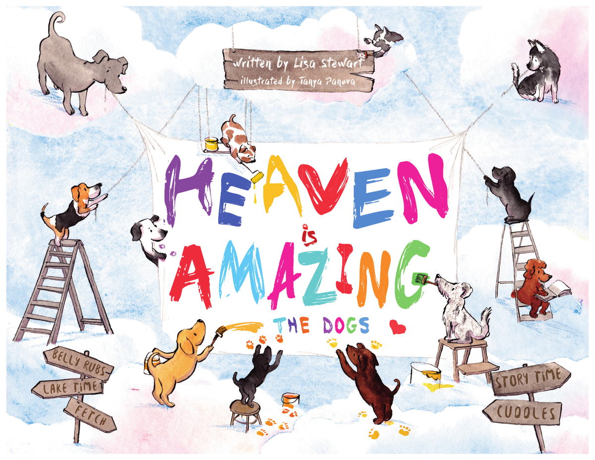 Heaven is Amazing — The Dogs, watercolor cover by Tanya Panova